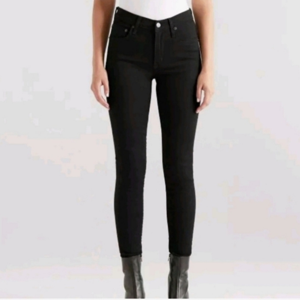 NWT EDWIN PIXIE 9"  MID RISE SKINNY JEANS, VARIOUS SIZES, BLACK